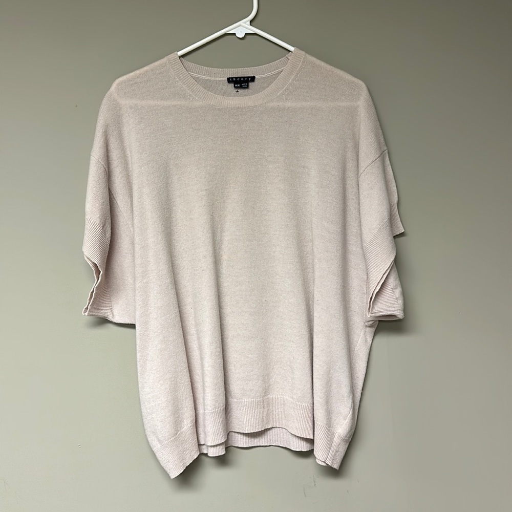 Theory Short Sleeve Cashmere/Wool Sweater